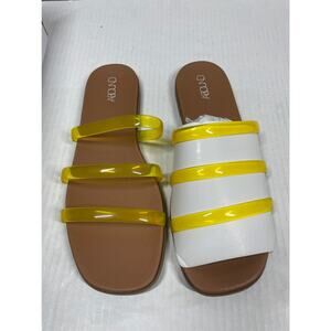 Abound Sammira 2 Flat Sandals Yellow Size‎ 8.5